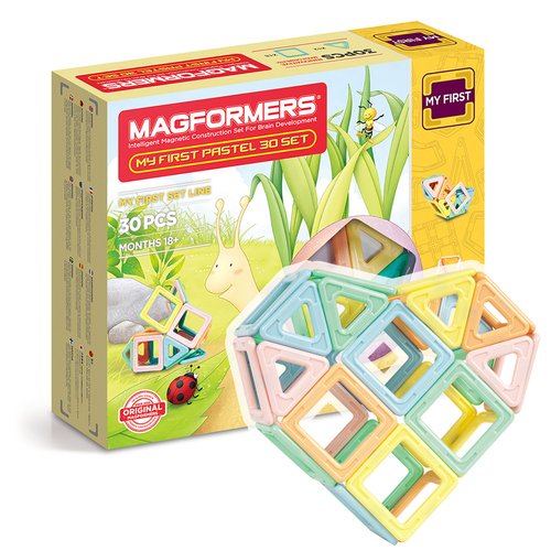 

Магнитный конструктор Magformers 702013 My First Pastel, 30 деталей